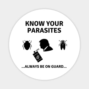 know your parasites - Luna Tick - Parasites meme Magnet
